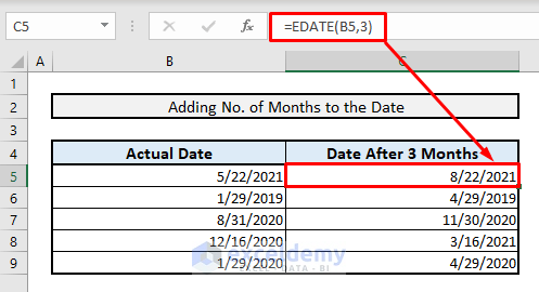 Excel Formula to Find Date or Days in Next Month (6 Quick Ways)