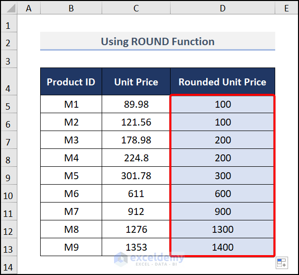 how-to-round-to-nearest-100-in-excel-6-quickest-ways