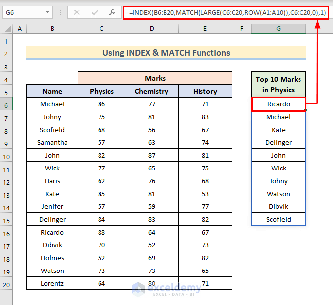 How To Get Top 10 Values Based On Criteria In Excel