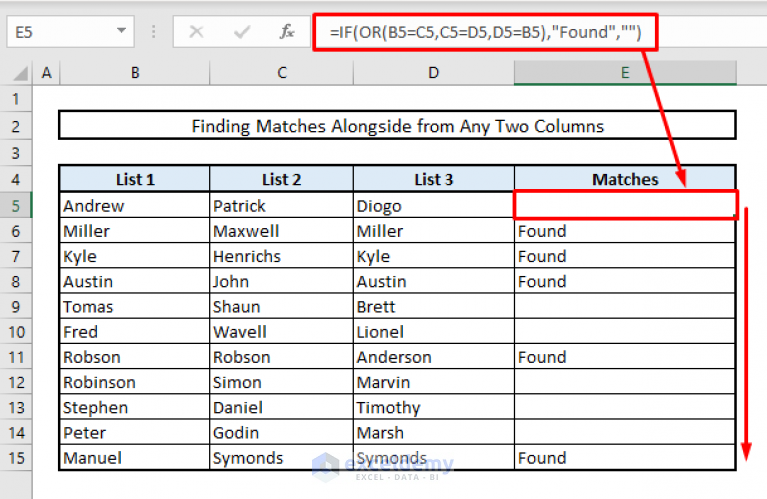 find-duplicates-in-two-columns-in-excel-6-suitable-approaches