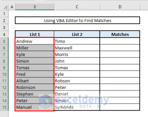 Find Duplicates in Two Columns in Excel (6 Suitable Approaches)