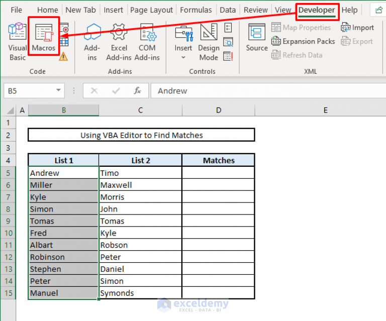 find-duplicates-in-two-columns-in-excel-6-suitable-approaches