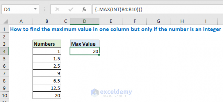 How to Find Maximum Value in Excel with Condition (5 Ways) | ExcelDemy