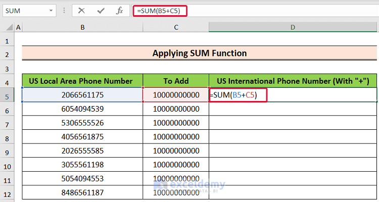 how-to-add-a-1-in-front-of-numbers-in-excel-7-easy-ways