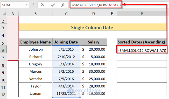 how-to-sort-data-in-excel-using-formula-2-easy-methods