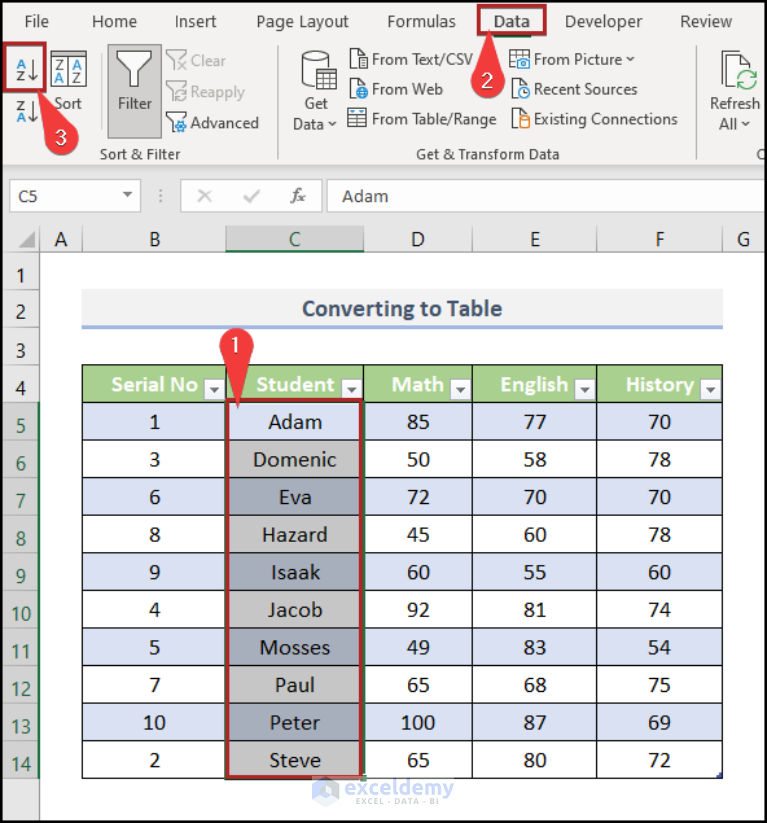 How To Sort Columns In Excel Without Mixing Data (6 Handy Ways)