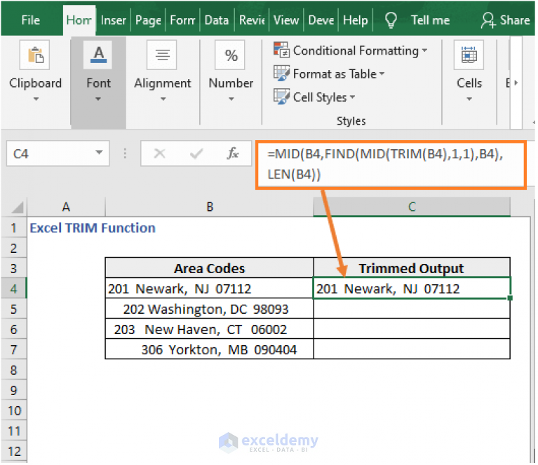 How to use TRIM function in Excel (7 Examples) ExcelDemy