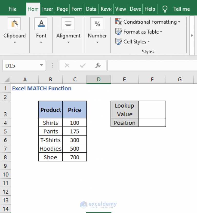 How To Use Match Function In Excel 3 Examples Exceldemy 8710