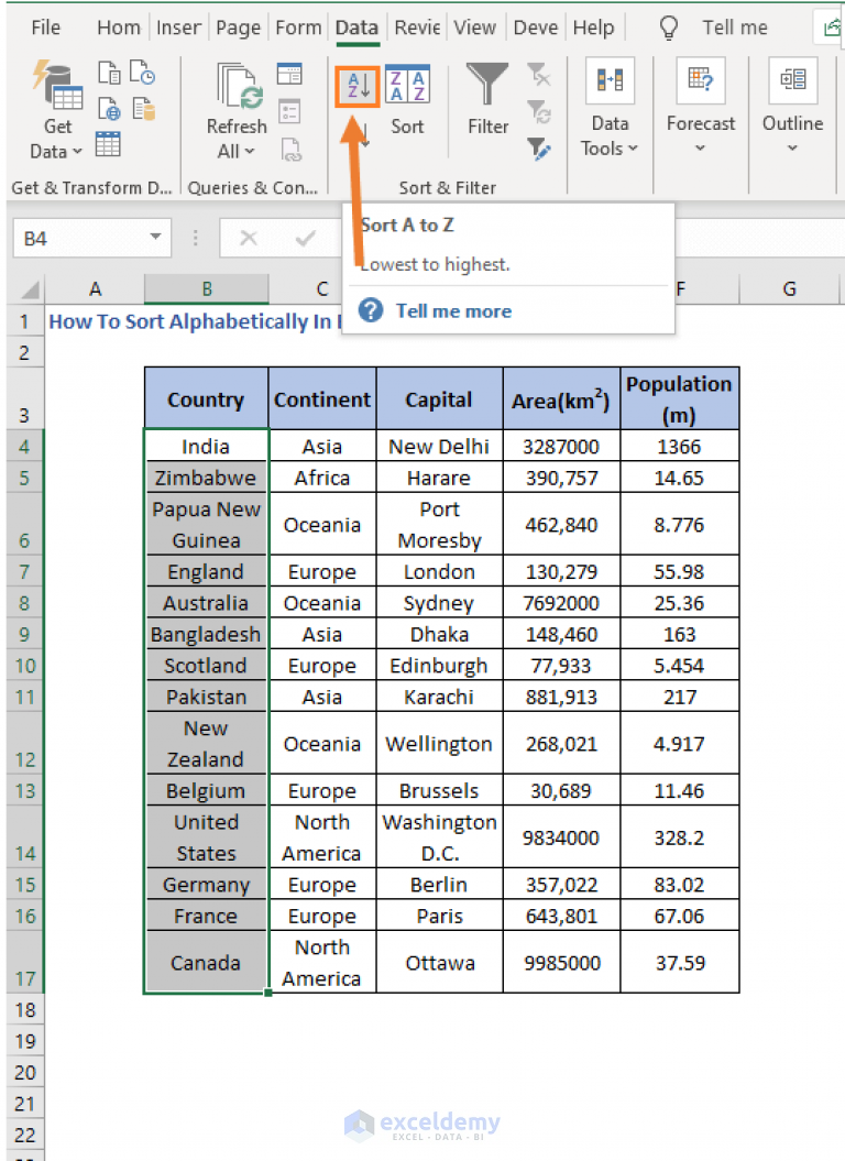 How To Sort Alphabetically In Excel And Keep Rows Together - ExcelDemy