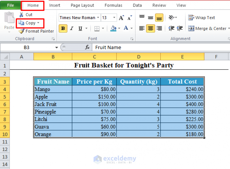 How To Copy And Paste In Excel Without Changing The Format