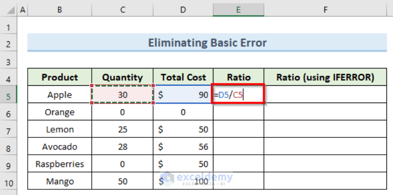 How To Use IFERROR Function In Excel (4 Practical Examples)