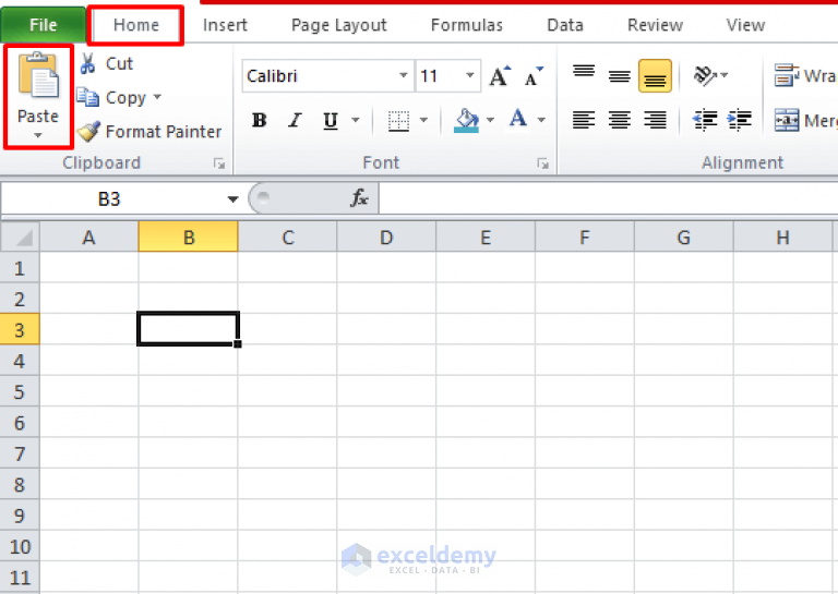 How To Copy And Paste In Excel Without Changing The Format