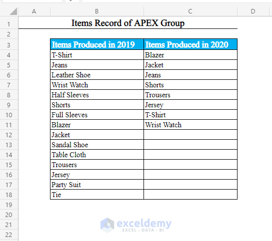 how-to-sort-two-columns-in-excel-to-match-exceldemy