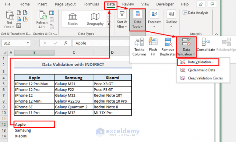 How to Use INDIRECT Function in Excel (12 Suitable Instances)