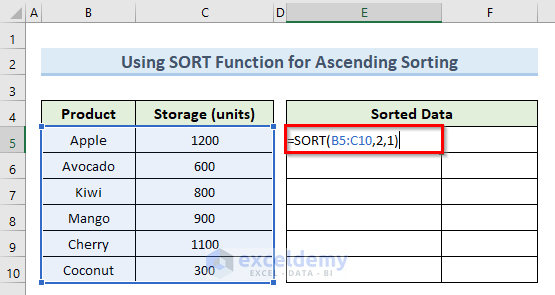 How To Auto Sort In Excel