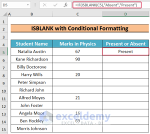 How To Use ISBLANK Function In Excel (3 Examples) - ExcelDemy