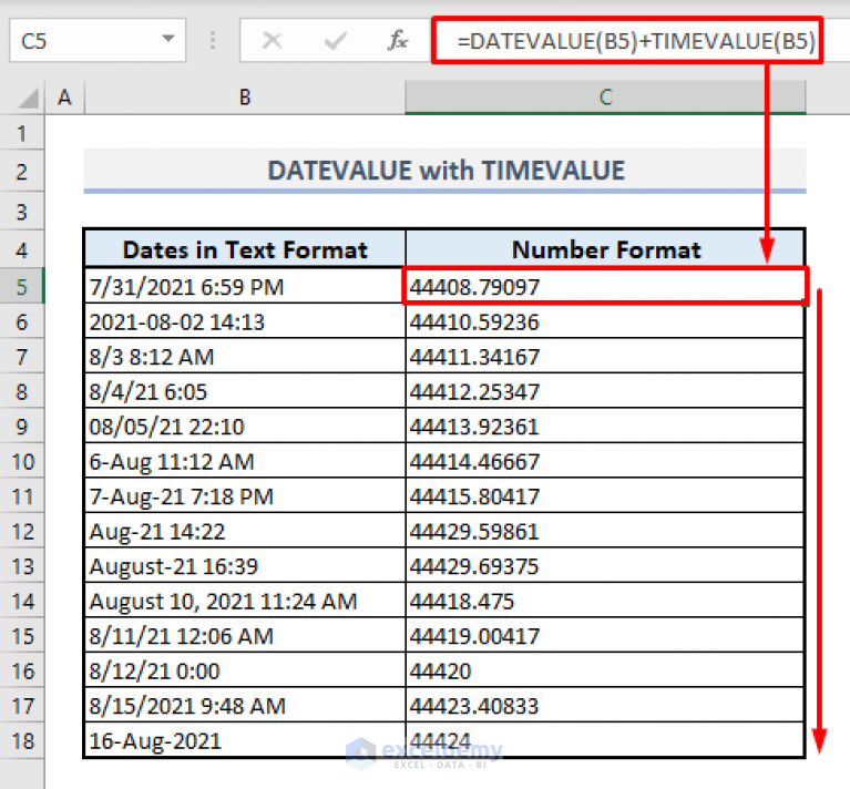 How to Use DATEVALUE Function in Excel (6 Suitable Examples)