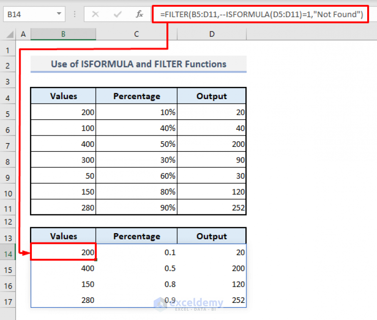 How to Filter Cells with Formulas in Excel (2 Ways) ExcelDemy