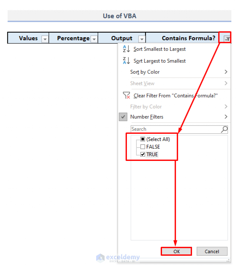 how to filter cells containing specific text in excel