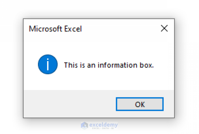 How To Use MsgBox Function In Excel VBA (A Complete Guideline)