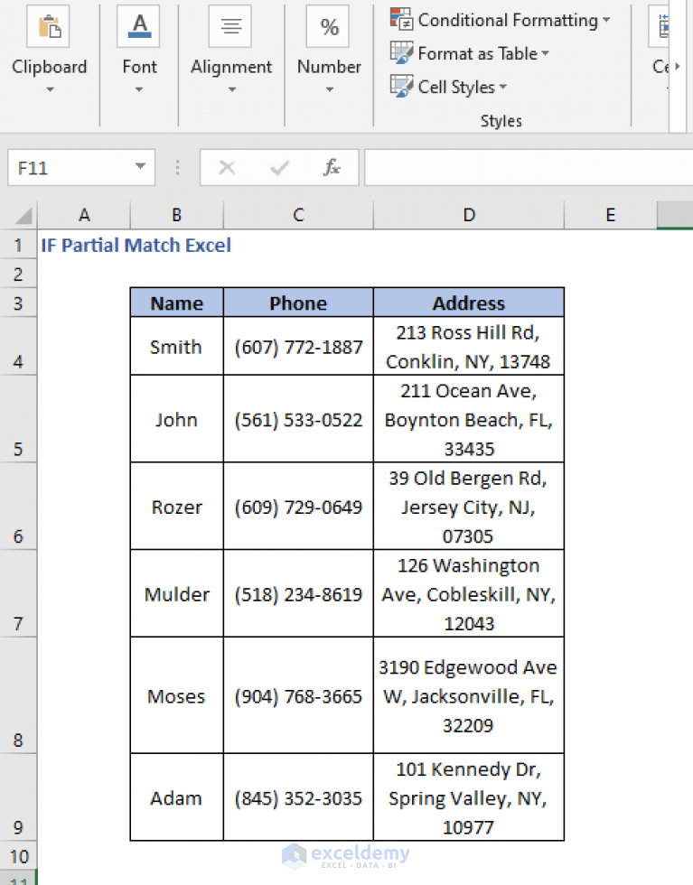 how-to-use-if-partial-match-in-excel-4-basic-operations-exceldemy