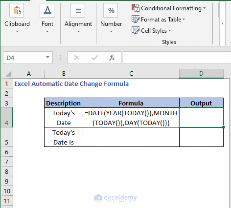 how-to-change-dates-automatically-using-formula-in-excel-exceldemy