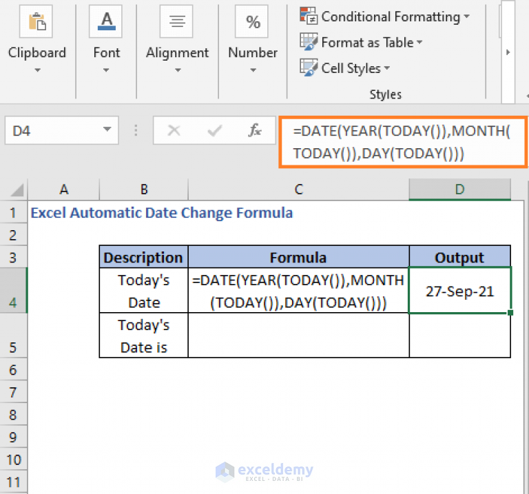 how-to-change-dates-automatically-using-formula-in-excel-exceldemy