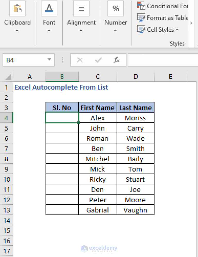 How to Cells or Columns From List in Excel ExcelDemy