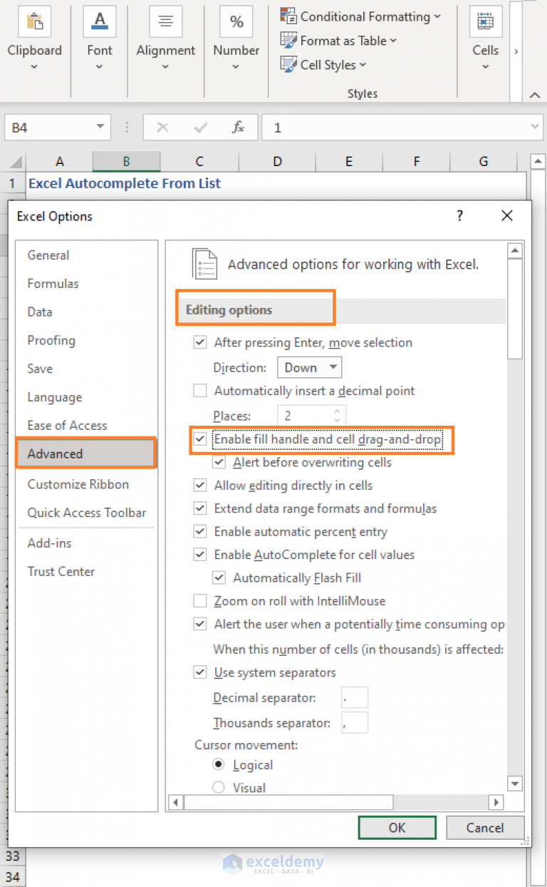 how-to-autocomplete-cells-or-columns-from-list-in-excel-exceldemy