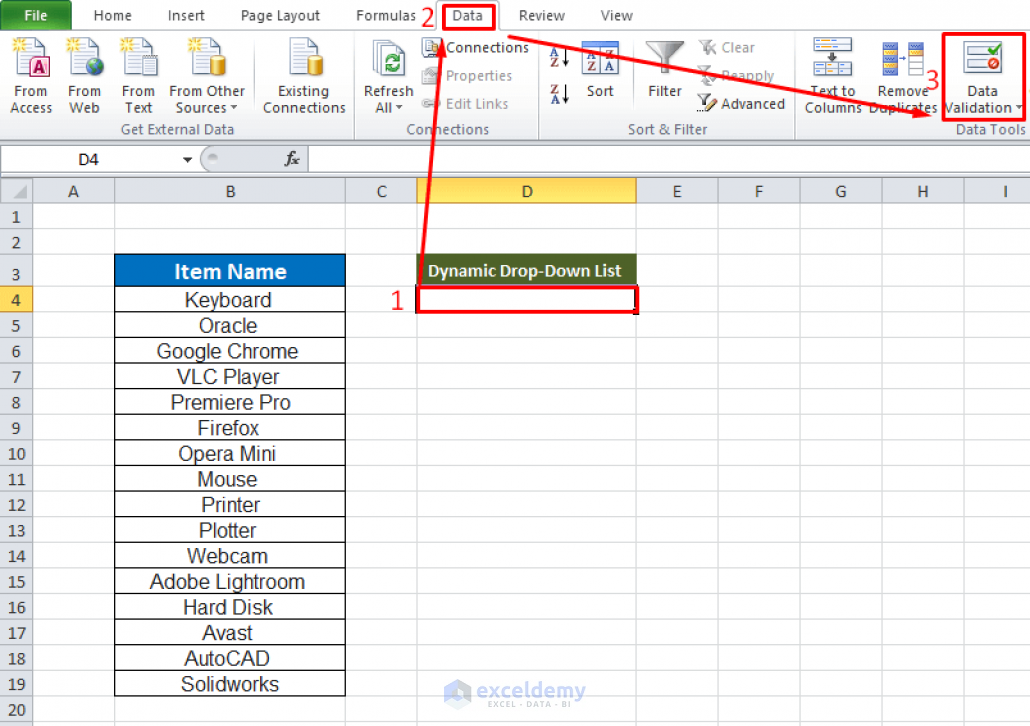 How To Link A Cell Value With A An Excel Drop Down List