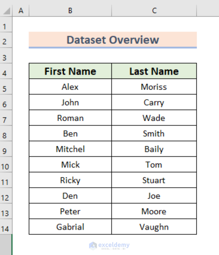 How to from List in Excel (4 Easy Ways)