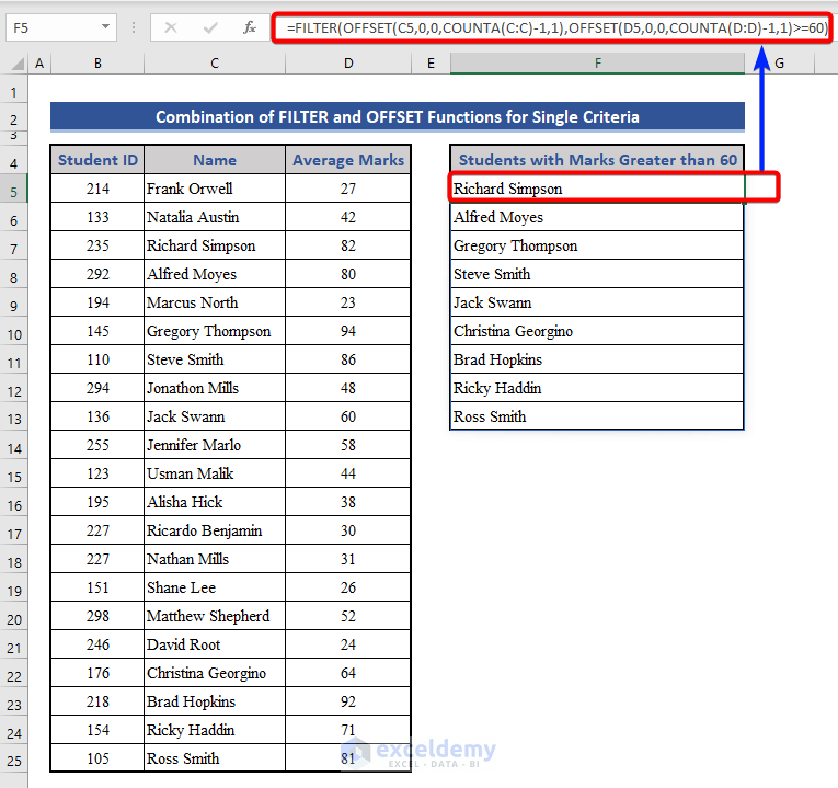 How To Create Dynamic List In Excel Based On Criteria 3 Ways 