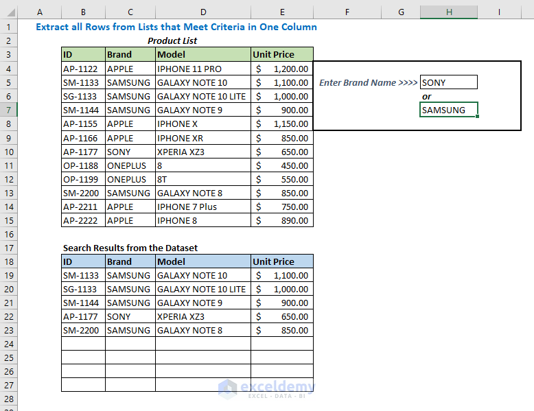 How To Populate A List Based On Cell Value In Excel 6 Ways ExcelDemy