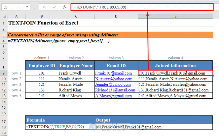 How To Use Textjoin Function In Excel 3 Examples Exceldemy 0219