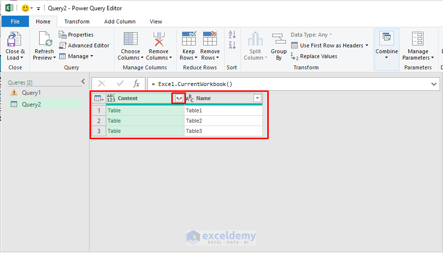 Power Query Editor