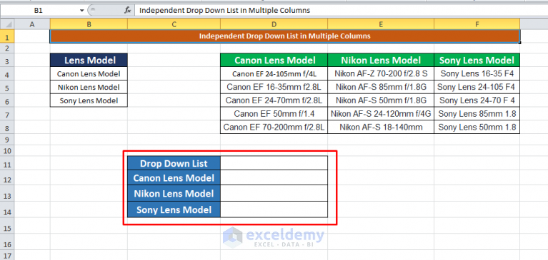 how-to-create-drop-down-list-in-multiple-columns-in-excel-3-ways-exceldemy