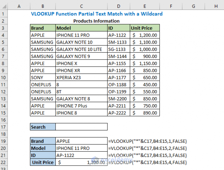 how-to-vlookup-partial-text-in-excel-with-alternatives-exceldemy