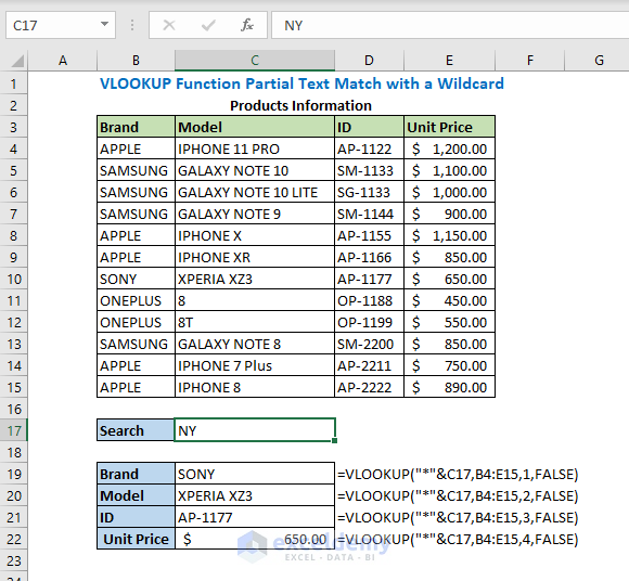 how-to-vlookup-partial-text-in-excel-with-alternatives-exceldemy