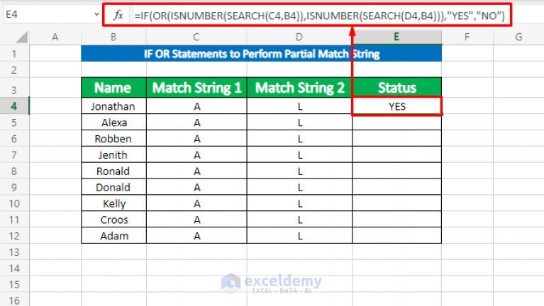 How to Perform Partial Match String in Excel (5 Methods) - ExcelDemy