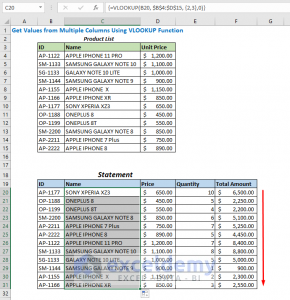 How to Use VLOOKUP for Multiple Columns in Excel - ExcelDemy