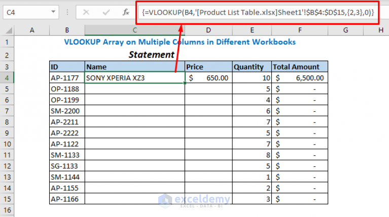 How To Use VLOOKUP For Multiple Columns In Excel ExcelDemy