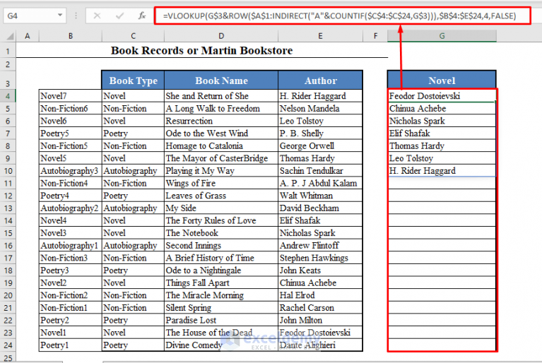 VLOOKUP with Multiple Matches in Excel ExcelDemy