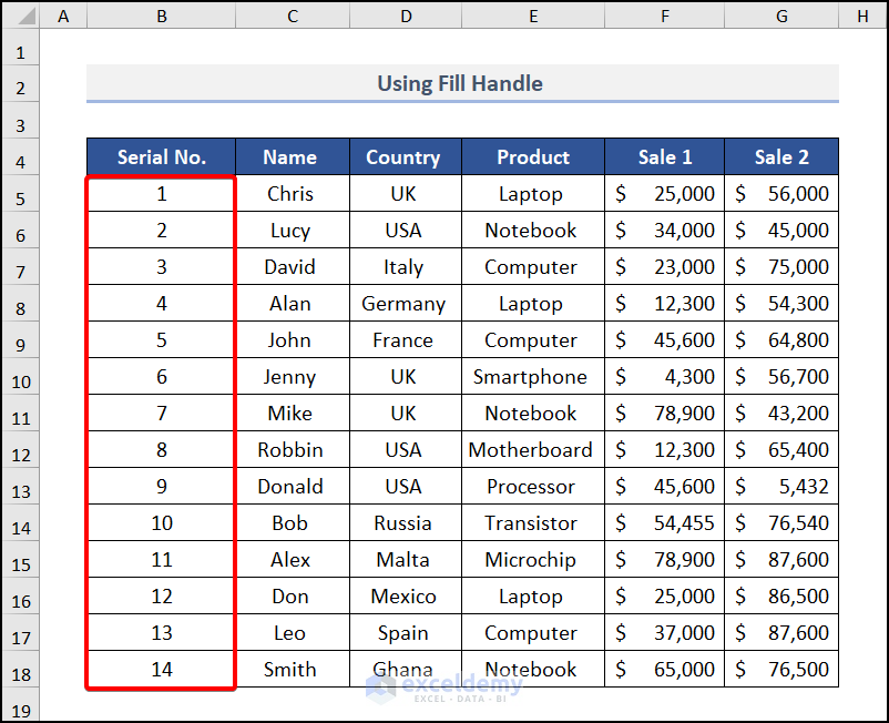 How To Make Auto Numbering In Excel Infoupdate