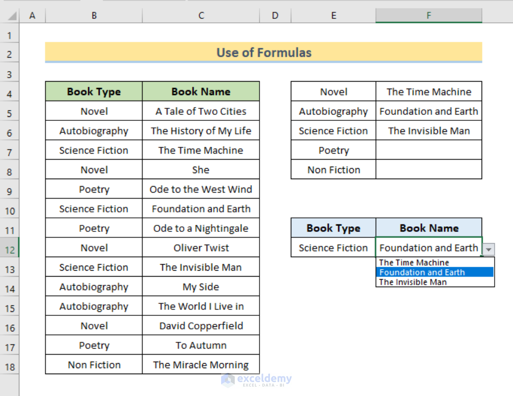 How To Create Dynamic Dependent Drop Down List In Excel