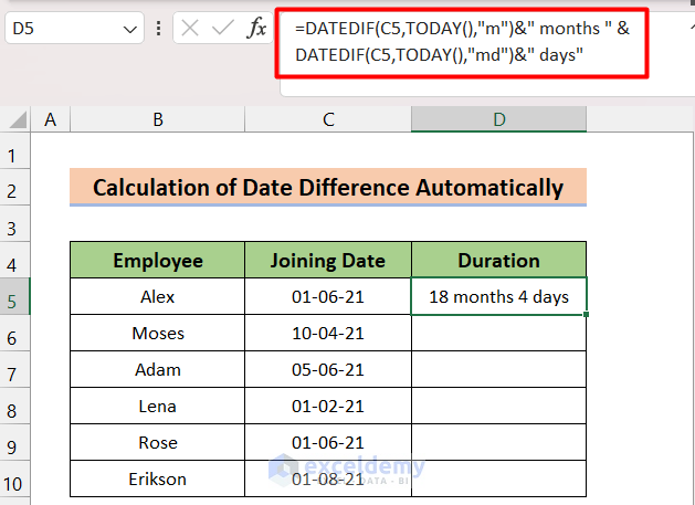 How To Change Current Date Automatically In Excel Printable Templates 