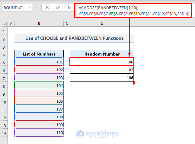 How To Generate Random Number From List In Excel 4 Ways ExcelDemy