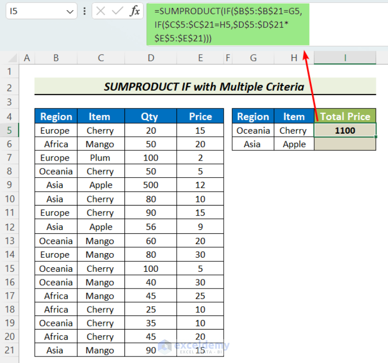 how-to-use-sumproduct-if-in-excel-2-suitable-examples