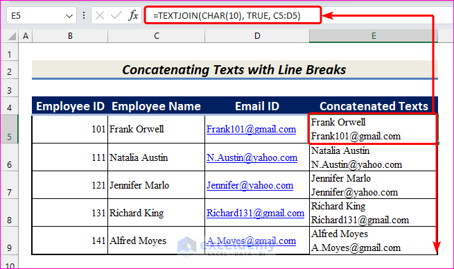 How To Use TEXTJOIN Function In Excel (7 Suitable Examples)