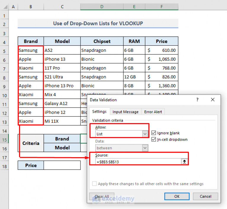 VLOOKUP With Multiple Criteria In Excel Examples ExcelDemy