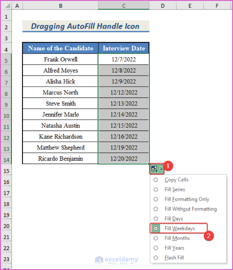 How To Autofill Dates In Excel 3 Suitable Methods Exceldemy 3126